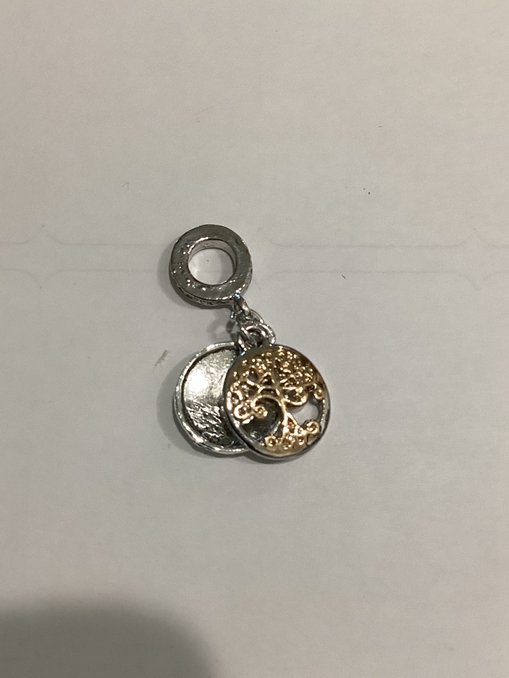 Two-Tone Tree of Life Dangle Charm